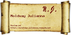 Moldvay Julianna névjegykártya